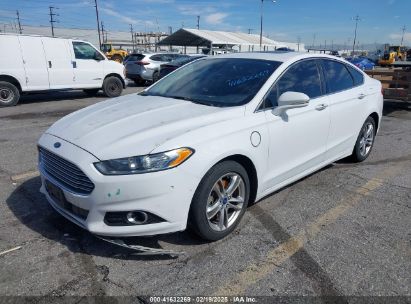 2016 FORD FUSION ENERGI TITANIUM White  Hybrid 3FA6P0SU3GR241668 photo #3