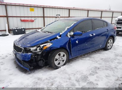 2017 KIA FORTE LX Blue  Gasoline 3KPFK4A7XHE057087 photo #3