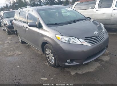 2017 TOYOTA SIENNA XLE/LIMITED Gray  Gasoline 5TDDZ3DC4HS160419 photo #1