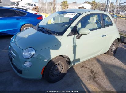 2012 FIAT 500 POP Green  Gasoline 3C3CFFAR3CT303958 photo #3