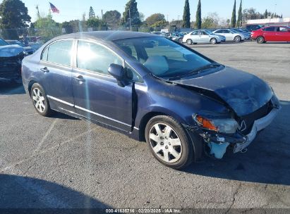 2007 HONDA CIVIC LX Blue  Gasoline JHMFA16577S005340 photo #1