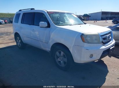 2011 HONDA PILOT EX-L White  Gasoline 5FNYF3H79BB014102 photo #1