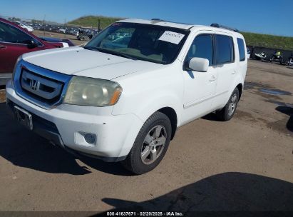 2011 HONDA PILOT EX-L White  Gasoline 5FNYF3H79BB014102 photo #3