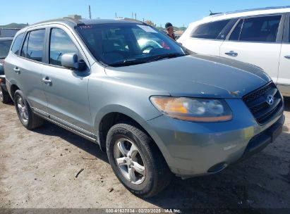 2008 HYUNDAI SANTA FE GLS Blue  Gasoline 5NMSG13D48H207463 photo #1