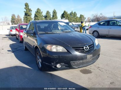 2005 MAZDA MAZDA3 S Black  Gasoline JM1BK323751254849 photo #1