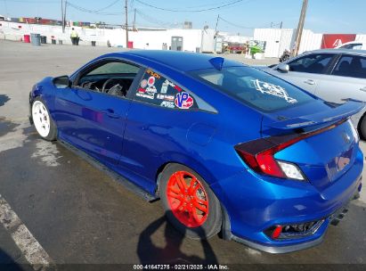 2018 HONDA CIVIC SI Blue  Gasoline 2HGFC3A52JH752701 photo #4