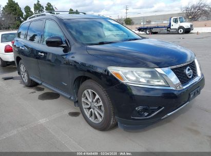 2014 NISSAN PATHFINDER HYBRID SV Black  Hybrid 5N1CR2MM4EC646820 photo #1