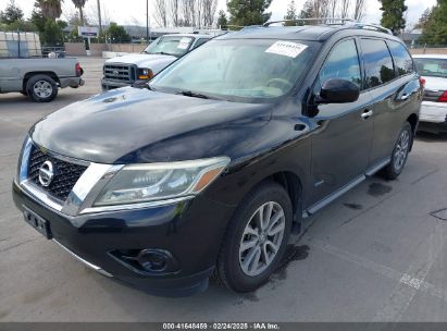 2014 NISSAN PATHFINDER HYBRID SV Black  Hybrid 5N1CR2MM4EC646820 photo #3