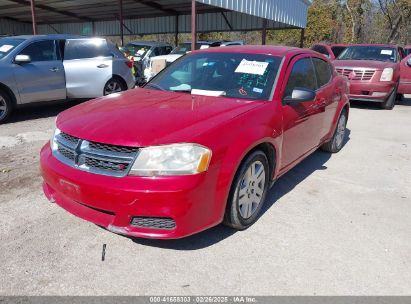 2014 DODGE AVENGER SE Red  Gasoline 1C3CDZAB6EN147105 photo #3