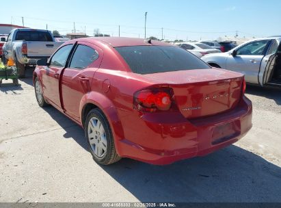 2014 DODGE AVENGER SE Red  Gasoline 1C3CDZAB6EN147105 photo #4