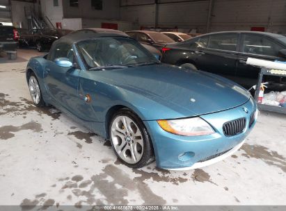 2003 BMW Z4 3.0I Blue  Gasoline 4USBT53413LU04420 photo #1