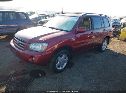 2004 TOYOTA HIGHLANDER LIMITED V6 Red  Gasoline JTEEP21AX40043797 photo #3