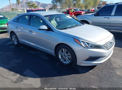 2017 HYUNDAI SONATA Silver  Gasoline 5NPE24AF0HH454418 photo #1