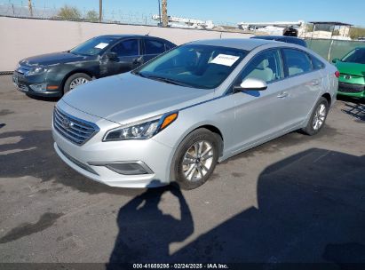 2017 HYUNDAI SONATA Silver  Gasoline 5NPE24AF0HH454418 photo #3