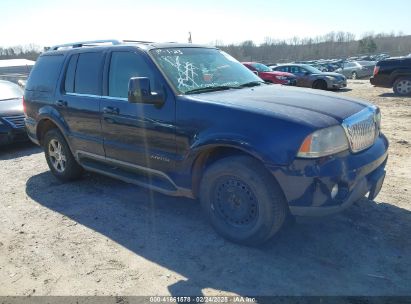 2005 LINCOLN AVIATOR Dark Blue  Gasoline 5LMEU88HX5ZJ00234 photo #1