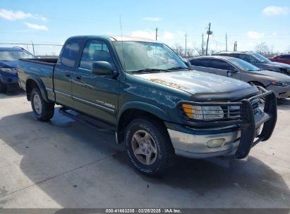 2000 TOYOTA TUNDRA LTD V8 Green  Gasoline 5TBBT4812YS102826 photo #1