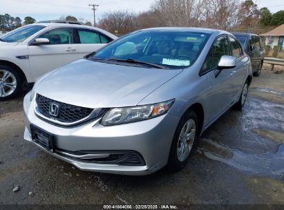 2013 HONDA CIVIC LX Silver  Gasoline 19XFB2F55DE272866 photo #3