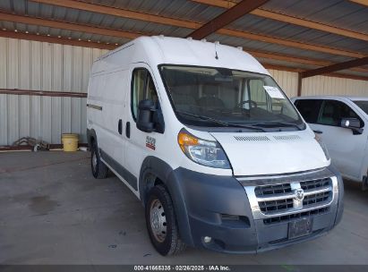 2017 RAM PROMASTER 1500 HIGH ROOF 136 WB White  Flexible Fuel 3C6TRVBG8HE542757 photo #1