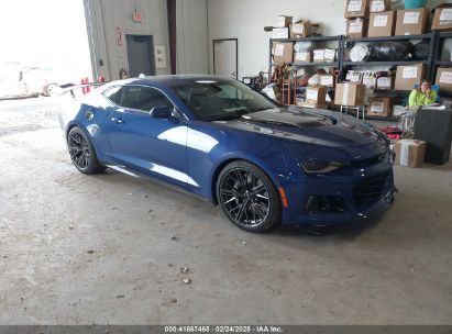 2022 CHEVROLET CAMARO RWD  ZL1 Blue  gas 1G1FK1R68N0106522 photo #1