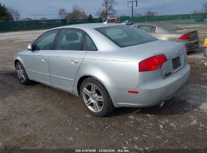 2007 AUDI A4 2.0T Silver  Gasoline WAUDF78E87A020457 photo #4