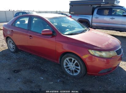 2011 KIA FORTE EX Red  Gasoline KNAFU4A24B5416769 photo #1