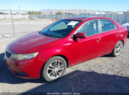 2011 KIA FORTE EX Red  Gasoline KNAFU4A24B5416769 photo #3