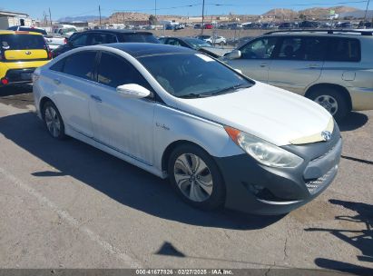 2013 HYUNDAI SONATA HYBRID LIMITED White  Hybrid KMHEC4A47DA076137 photo #1