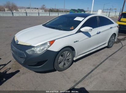 2013 HYUNDAI SONATA HYBRID LIMITED White  Hybrid KMHEC4A47DA076137 photo #3