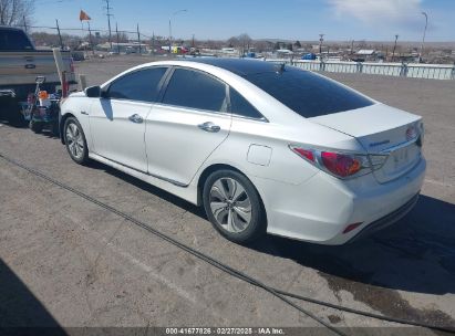 2013 HYUNDAI SONATA HYBRID LIMITED White  Hybrid KMHEC4A47DA076137 photo #4