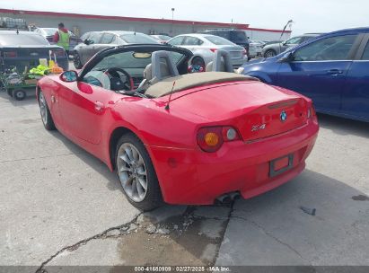 2003 BMW Z4 2.5I Red  Gasoline 4USBT33453LS47494 photo #4