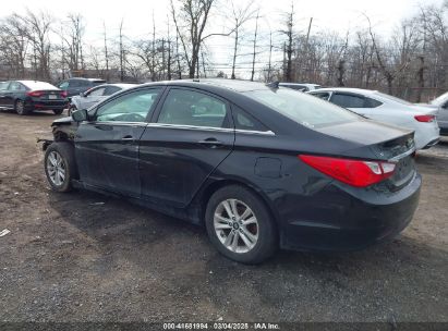 2011 HYUNDAI SONATA GLS Black  Gasoline 5NPEB4AC0BH005916 photo #4