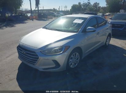 2017 HYUNDAI ELANTRA SE Silver  Gasoline 5NPD74LFXHH192563 photo #3