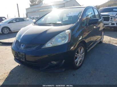 2011 HONDA FIT SPORT Black  Gasoline JHMGE8H51BS010623 photo #3