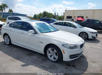 2014 BMW 5 SERIES 528I White  Gasoline WBA5A5C50ED505119 photo #1