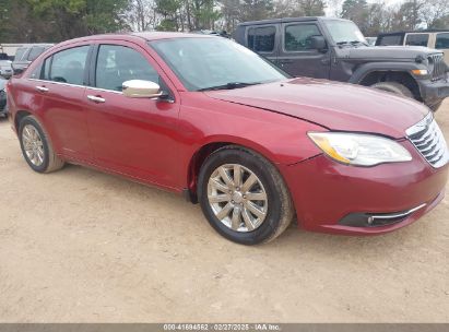 2014 CHRYSLER 200 LIMITED Red  Flexible Fuel 1C3CCBCG2EN159576 photo #1