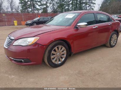 2014 CHRYSLER 200 LIMITED Red  Flexible Fuel 1C3CCBCG2EN159576 photo #3