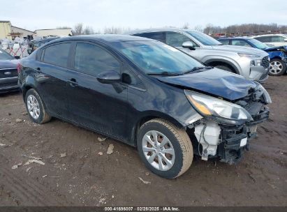 2017 KIA RIO LX Black  Gasoline KNADM4A34H6050301 photo #1