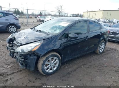 2017 KIA RIO LX Black  Gasoline KNADM4A34H6050301 photo #3