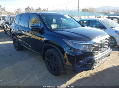 2022 HONDA PASSPORT AWD ELITE Black  Gasoline 5FNYF8H04NB004128 photo #1