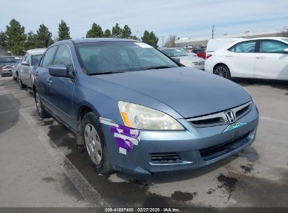 2007 HONDA ACCORD 2.4 LX Blue  Gasoline 1HGCM56407A042456 photo #1