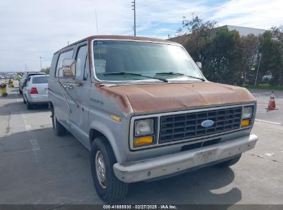 1984 FORD ECONOLINE E150 VAN Gray  Gasoline 1FTDE14F5EHB02121 photo #1