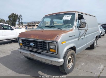 1984 FORD ECONOLINE E150 VAN Gray  Gasoline 1FTDE14F5EHB02121 photo #3