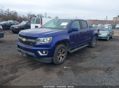 2017 CHEVROLET COLORADO Z71 Blue  Gasoline 1GCGTDEN8H1221305 photo #3