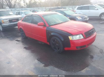 2004 AUDI A4 1.8T Red  Gasoline WAULC68EX4A224462 photo #1