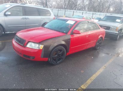 2004 AUDI A4 1.8T Red  Gasoline WAULC68EX4A224462 photo #3