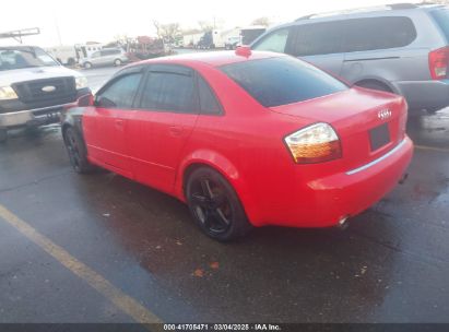 2004 AUDI A4 1.8T Red  Gasoline WAULC68EX4A224462 photo #4