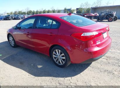 2014 KIA FORTE LX Red  Gasoline KNAFX4A60E5223713 photo #4