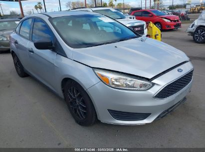 2016 FORD FOCUS S Silver  Gasoline 1FADP3E21GL380151 photo #1