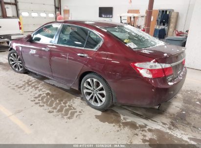 2014 HONDA ACCORD SPORT Maroon  Gasoline 1HGCR2F58EA011283 photo #4