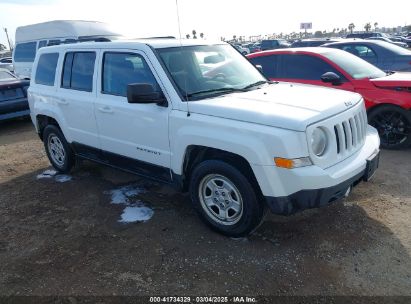 2012 JEEP PATRIOT SPORT White  Gasoline 1C4NJPBA9CD634860 photo #1